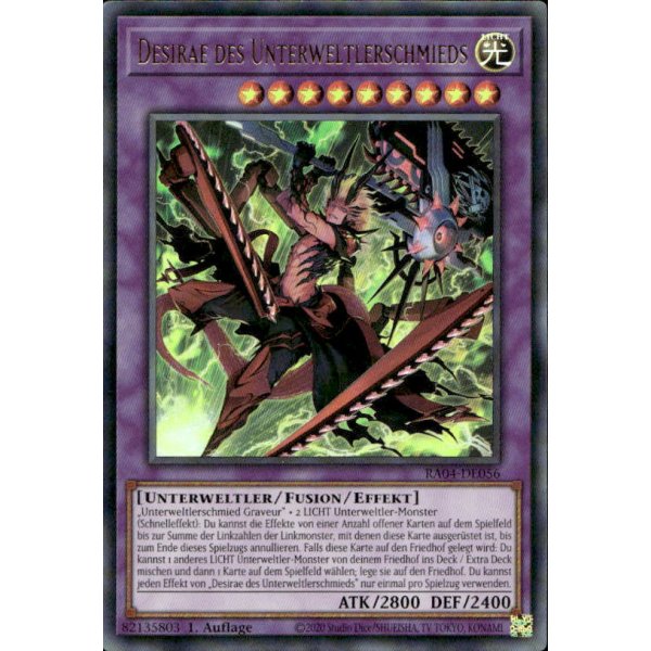 Desirae des Unterweltlerschmieds RA04-DE056 (Ultra Rare)