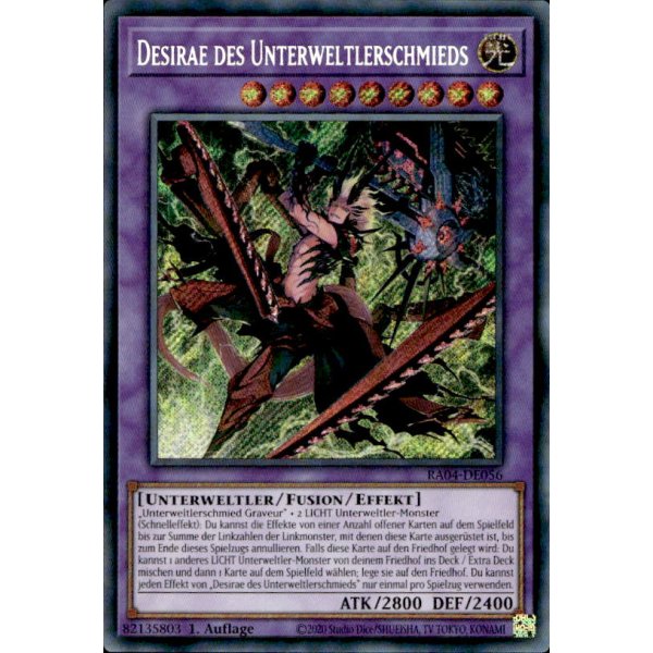 Desirae des Unterweltlerschmieds RA04-DE056 (Secret Rare)