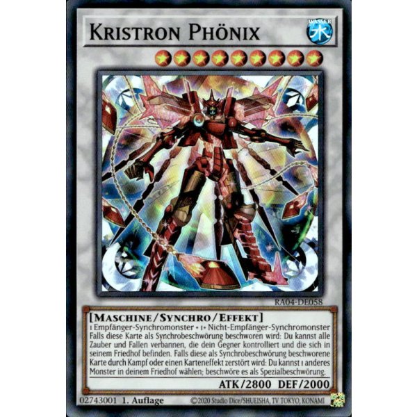 Kristron Ph&ouml;nix RA04-DE058 (Super Rare)
