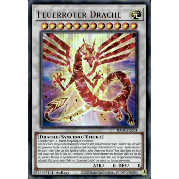 Feuerroter Drache RA04-DE061 (Ultra Rare)