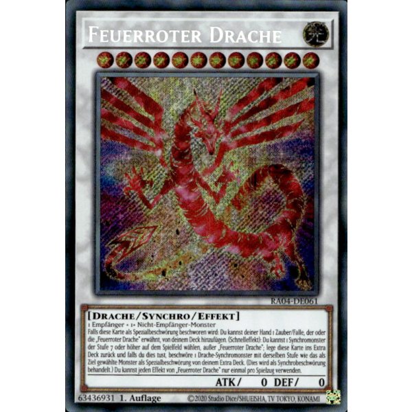Feuerroter Drache RA04-DE061 (Secret Rare)