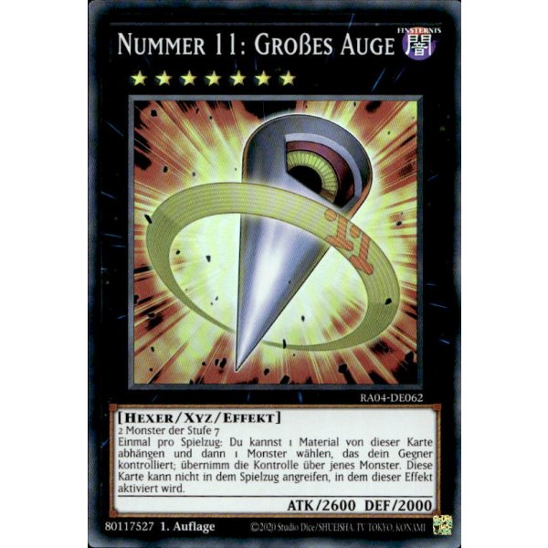 Nummer 11: Gro&szlig;es Auge RA04-DE062 (Super Rare)