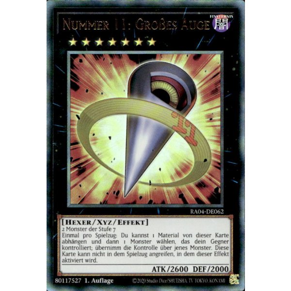 Nummer 11: Gro&szlig;es Auge RA04-DE062 (Ultimate Rare)