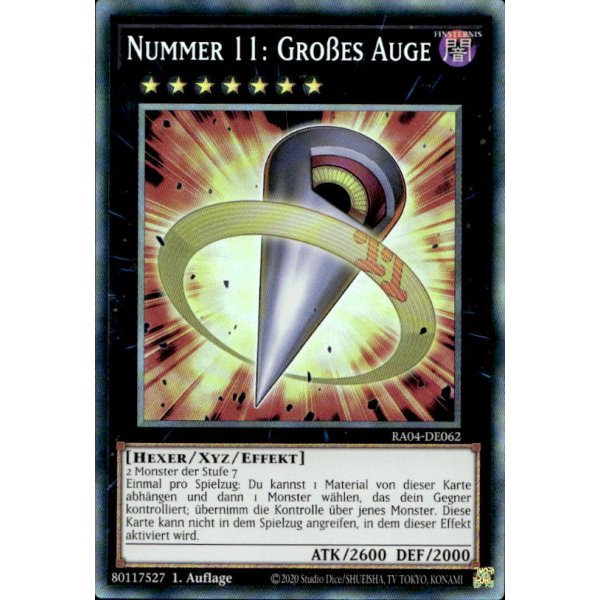 Nummer 11: Gro&szlig;es Auge RA04-DE062 (Collectors Rare)