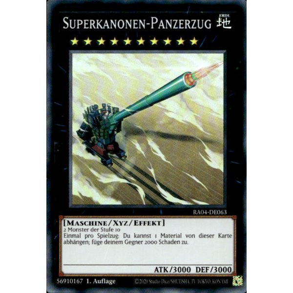 Superkanonen-Panzerzug RA04-DE063 (Super Rare)
