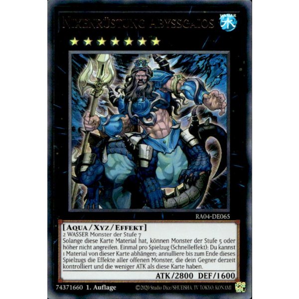 Nixenr&uuml;stung Abyssgaios RA04-DE065 (Ultra Rare)