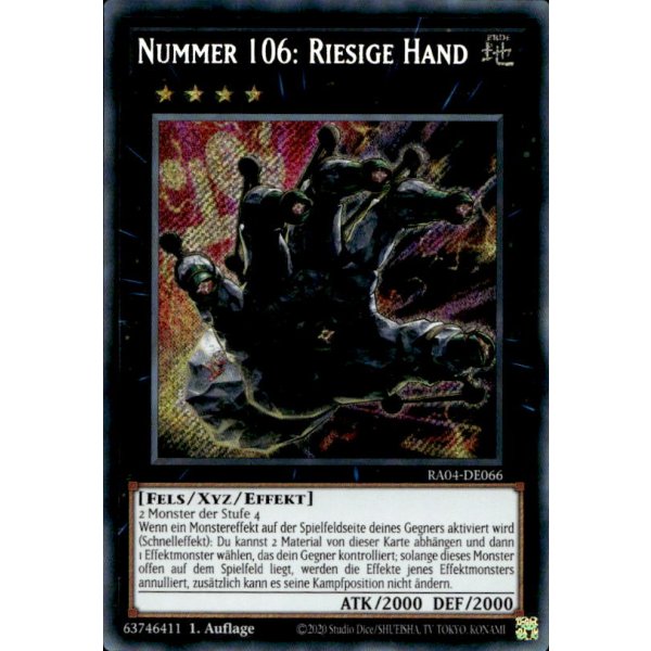Nummer 106: Riesige Hand RA04-DE066 (Secret Rare)