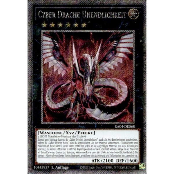 Cyber Drache Unendlichkeit RA04-DE068 (Platinum Secret Rare)