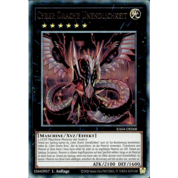 Cyber Drache Unendlichkeit RA04-DE068 (Ultimate Rare)