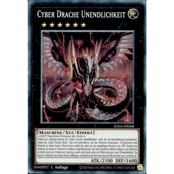 Cyber Drache Unendlichkeit RA04-DE068 (Collectors Rare)