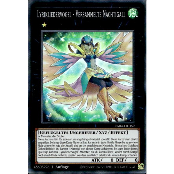 Lyrikliedervogel - Versammelte Nachtigall RA04-DE069 (Super Rare)