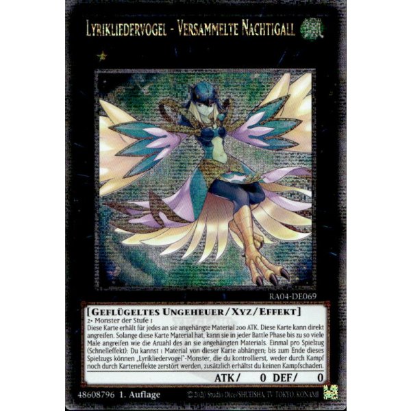 Lyrikliedervogel - Versammelte Nachtigall RA04-DE069 (Quarter Century Secret Rare)