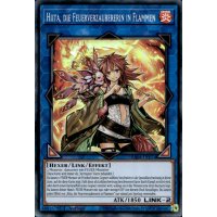 Hiita, die Feuerverzaubererin in Flammen RA04-DE074 (Super Rare)