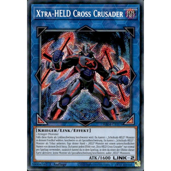 Xtra-HELD Cross Crusader RA04-DE076 (Secret Rare)