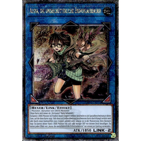 Aussa, die unersch&uuml;tterliche Erdverzaubererin RA04-DE078 (Quarter Century Secret Rare)