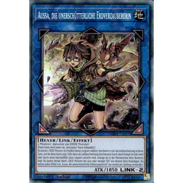 Aussa, die unersch&uuml;tterliche Erdverzaubererin RA04-DE078 (Collectors Rare)