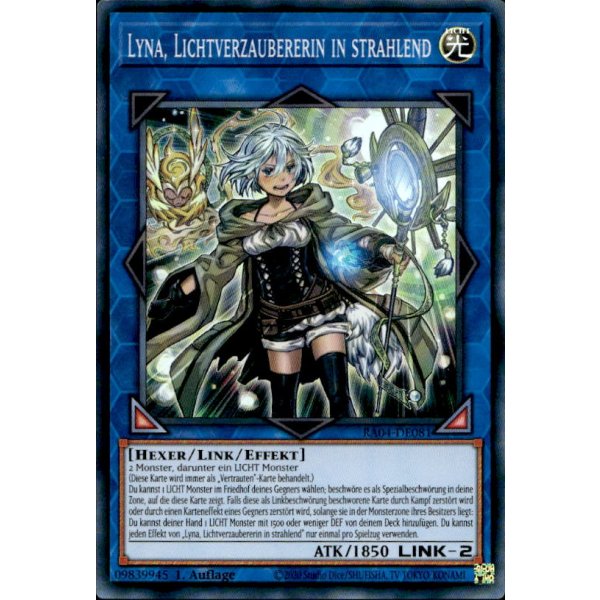 Lyna, Lichtverzaubererin in strahlend RA04-DE081 (Super Rare)