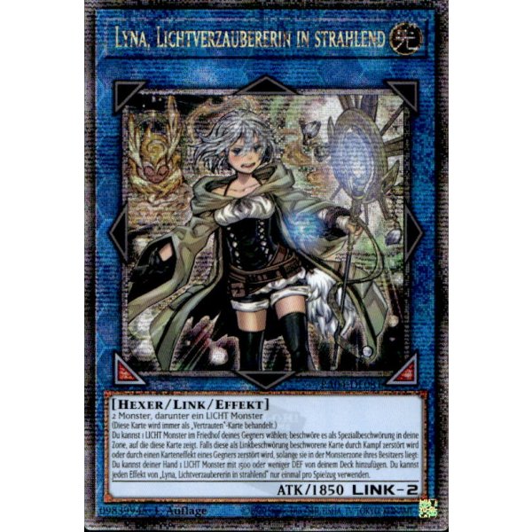 Lyna, Lichtverzaubererin in strahlend RA04-DE081 (Quarter Century Secret Rare)