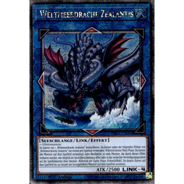 Weltmeerdrache Zealantis RA04-DE082 (Quarter Century Secret Rare)