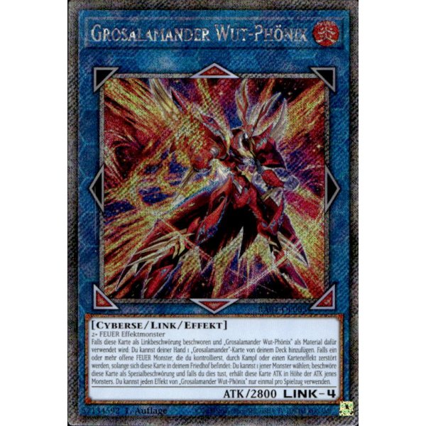 Grosalamander Wut-Ph&ouml;nix RA04-DE083 (Platinum Secret Rare)