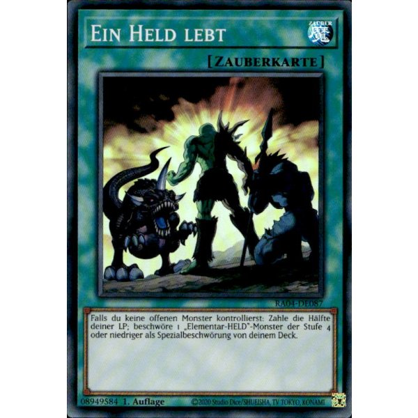 Ein Held lebt RA04-DE087 (Super Rare)
