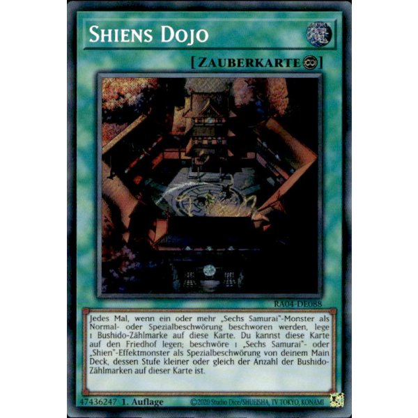 Shiens Dojo RA04-DE088 (Secret Rare)