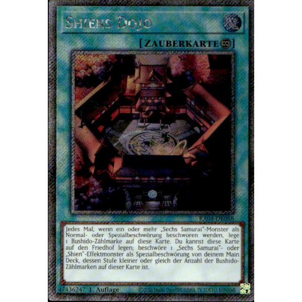 Shiens Dojo RA04-DE088 (Platinum Secret Rare)