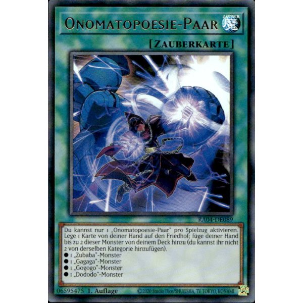 Onomatopoesie-Paar RA04-DE089 (Ultra Rare)