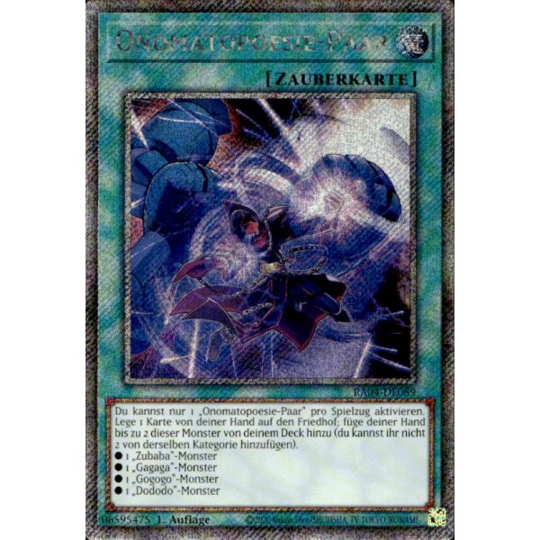 Onomatopoesie-Paar RA04-DE089 (Platinum Secret Rare)