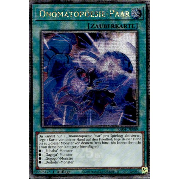 Onomatopoesie-Paar RA04-DE089 (Quarter Century Secret Rare)