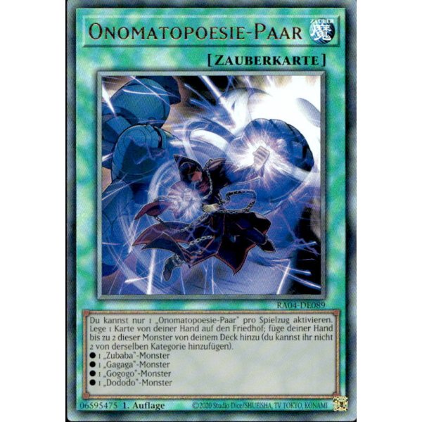 Onomatopoesie-Paar RA04-DE089 (Ultimate Rare)