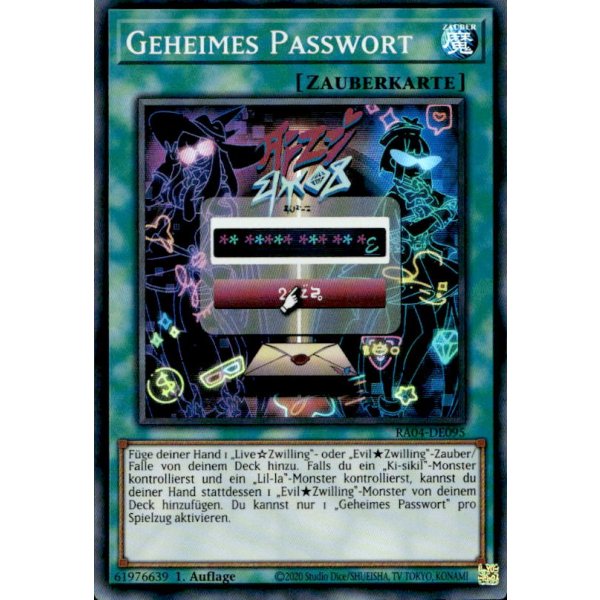 Geheimes Passwort RA04-DE095 (Super Rare)