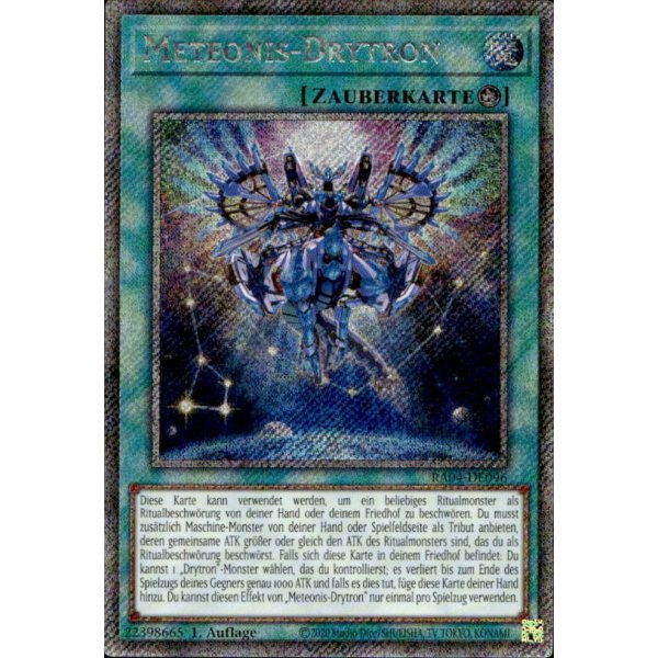 Meteonis-Drytron RA04-DE096 (Platinum Secret Rare)