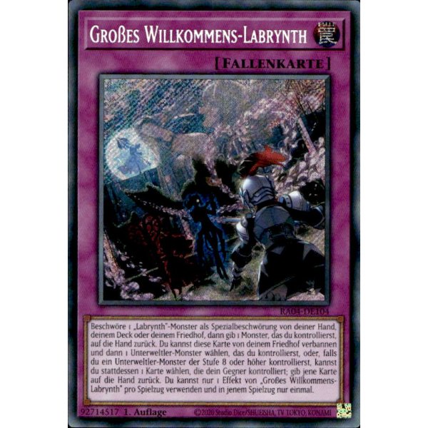 Gro&szlig;es Willkommens-Labrynth RA04-DE104 (Secret Rare)