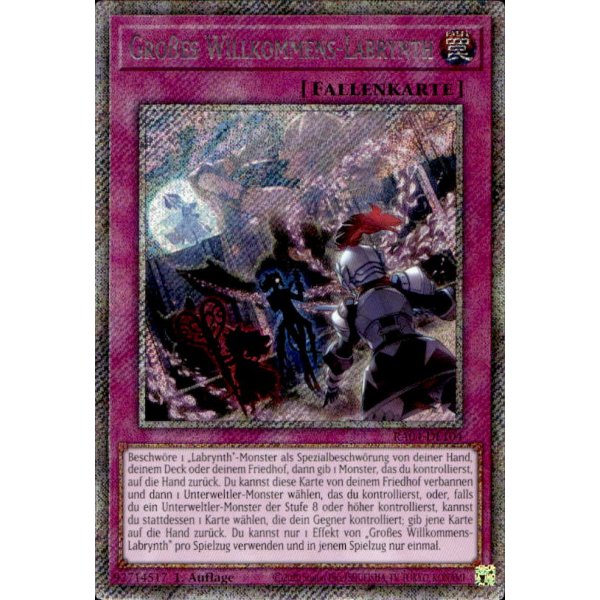 Gro&szlig;es Willkommens-Labrynth RA04-DE104 (Platinum Secret Rare)