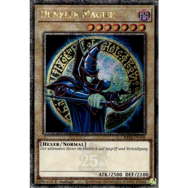Dunkler Magier RA04-DE106-alt-9th (Quarter Century Secret Rare)
