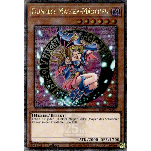 Dunkles Magier-M&auml;dchen RA04-DE107-alt-3th (Quarter Century Secret Rare)