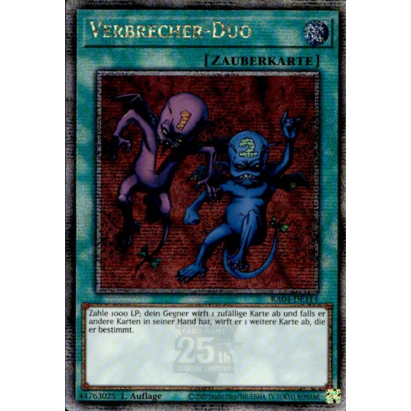 Verbrecher-Duo RA04-DE114 (Quarter Century Secret Rare)