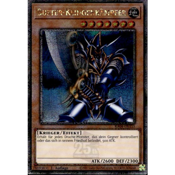 Buster-Klingenk&auml;mpfer RA04-DE115 (Quarter Century Secret Rare)