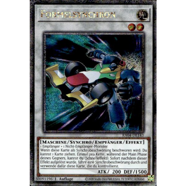 Formelsynchron RA04-DE143 (Quarter Century Secret Rare)