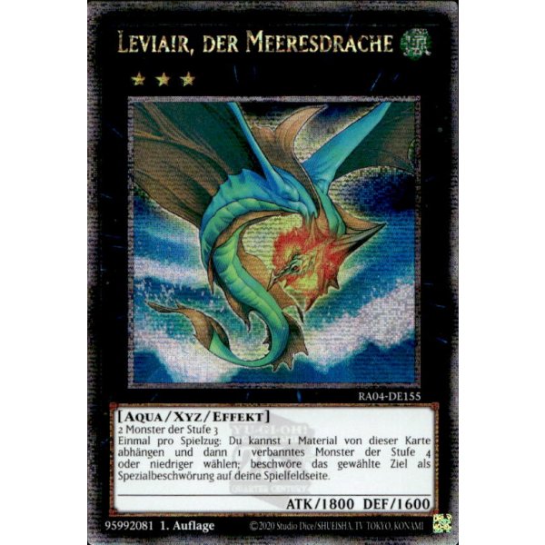 Leviair, der Meeresdrache RA04-DE155 (Quarter Century Secret Rare)