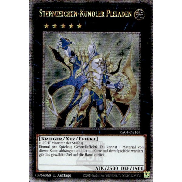 Sternzeichen-Kundler Pleiaden RA04-DE164 (Quarter Century Secret Rare)
