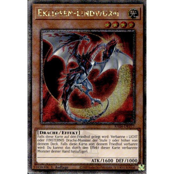 Eklipsen-Lindwurm RA04-DE177 (Quarter Century Secret Rare)