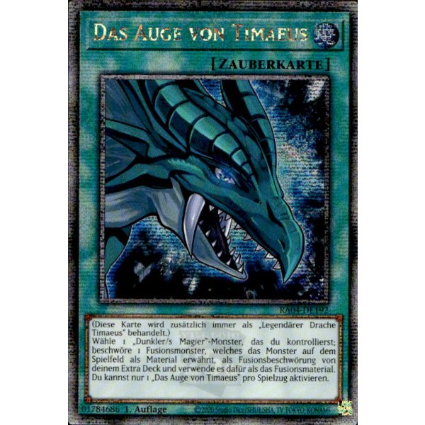 Das Auge von Timaeus RA04-DE192 (Quarter Century Secret Rare)