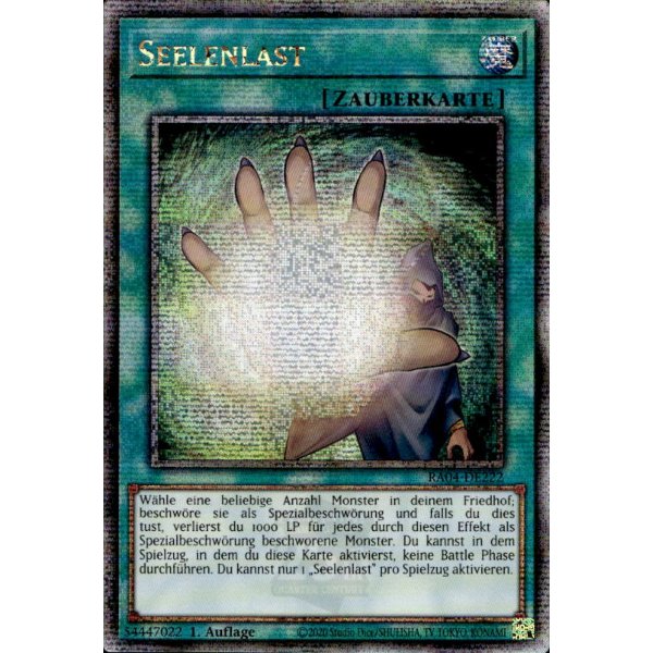 Seelenlast RA04-DE222 (Quarter Century Secret Rare)