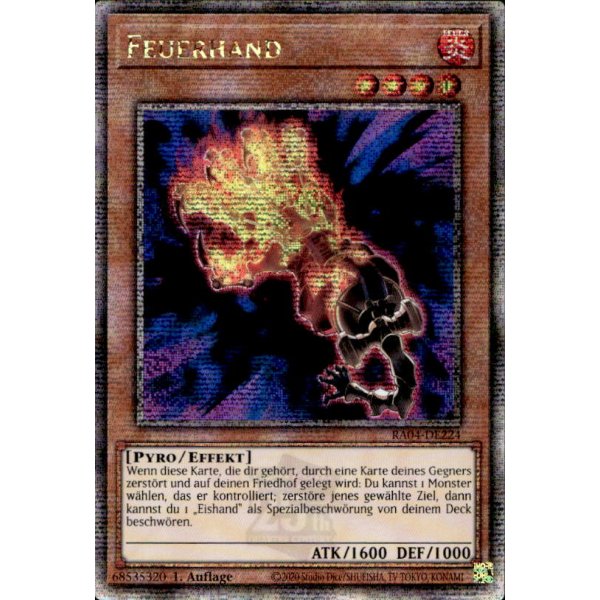 Feuerhand  RA04-DE224 (Quarter Century Secret Rare)