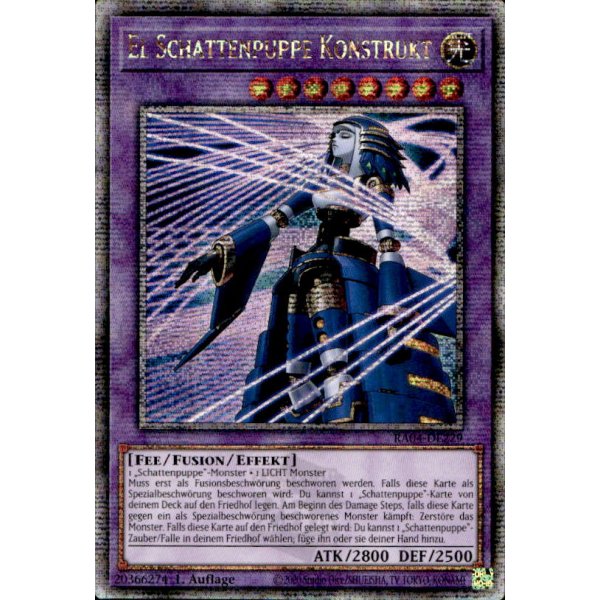 El Schattenpuppe Konstrukt RA04-DE229-alt (Quarter Century Secret Rare)