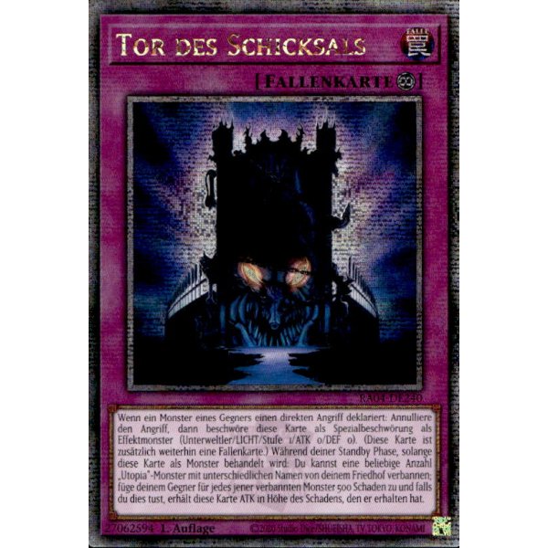 Tor des Schicksals RA04-DE240 (Quarter Century Secret Rare)