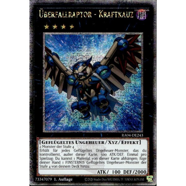 &Uuml;berfallraptor - Kraftkauz  RA04-DE243 (Quarter Century Secret Rare)