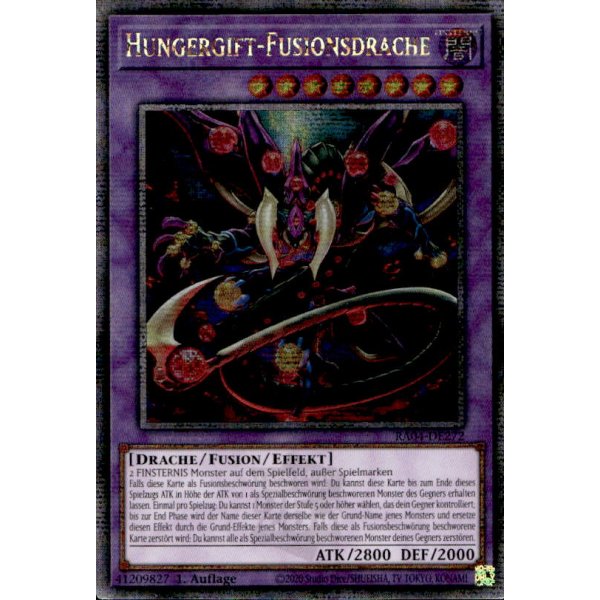 Hungergift-Fusionsdrache RA04-DE272 (Quarter Century Secret Rare)